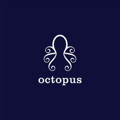 abstract octopus vector logo
