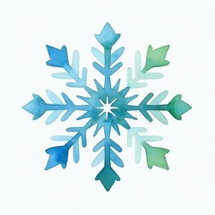 カラフルで美しい雪の結晶