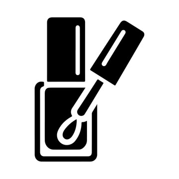 recommend clip art: Nail polish silhouette vector icon illustration isolated on a transparent background