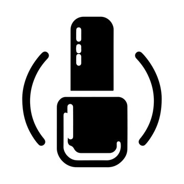 recommend clip art: Nail polish silhouette vector icon illustration isolated on a transparent background