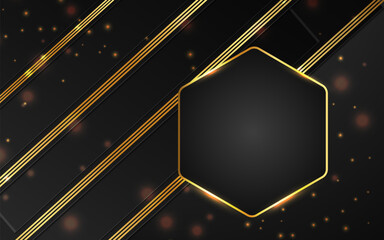 Geometric shapu luxury color background banner