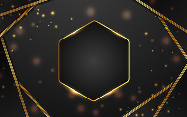 Geometric shapu luxury color background banner