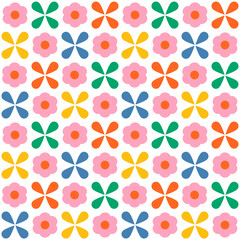 seamless pattern with flowers