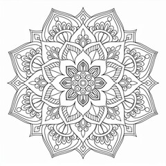 曼荼羅の塗り絵