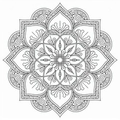 曼荼羅の塗り絵