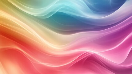 Abstract Rainbow Wave Background