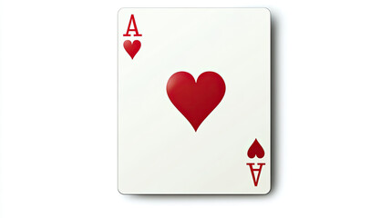 Obraz premium card ace on a transparent background