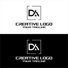 creative letter logo da desain vektors