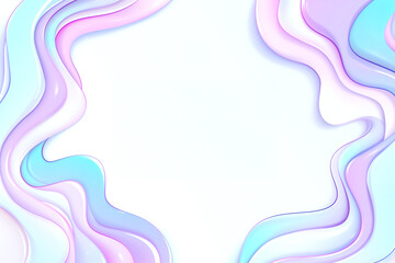 柔らかなパステルカラーの抽象的フレーム背景