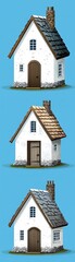 Obraz premium Photography capturing cultural heritage flat design, side view, historical site theme, cartoon drawing, Complementary color scheme