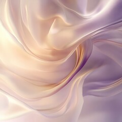 Obraz premium Abstract Pink and Beige Fabric Drape - Soft, Smooth, Flowing Texture.