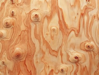 Naklejka premium Smooth Plywood with Knot Hole Texture