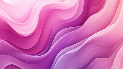 Fototapeta premium Abstract Pink and Purple Swirling Wave Background - Digital Art Illustration.