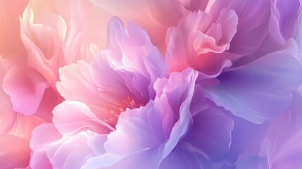 Obraz premium Abstract Pink and Purple Flower Petals Close-Up - Soft, Delicate Floral Background.