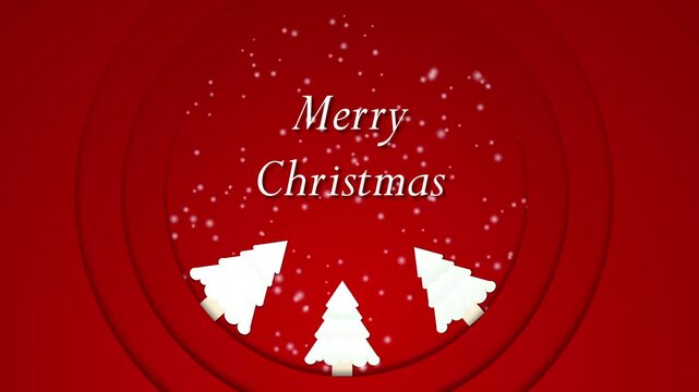 animation with text merry christmas on colored background, christmas background, merry christmas