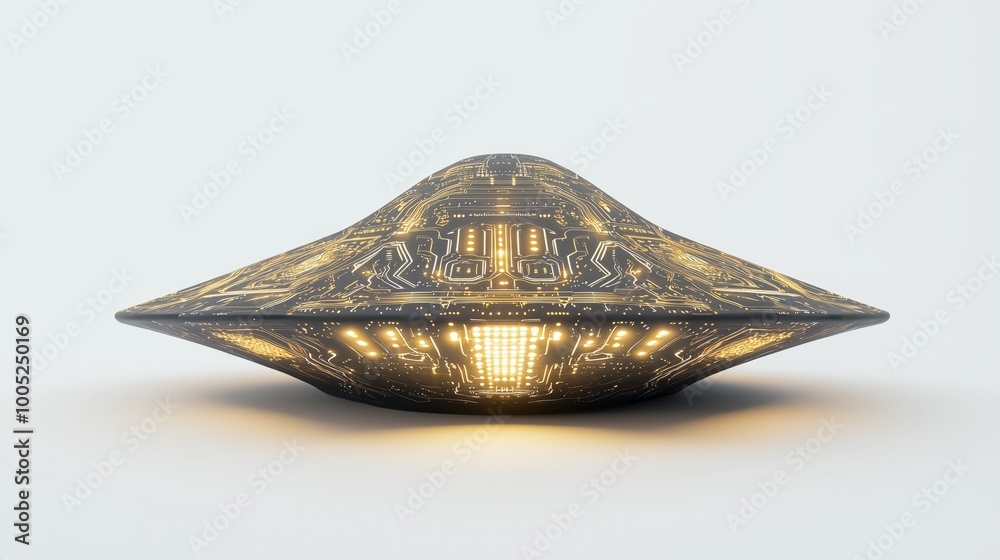 Poster detailed 3d render of a triangular object