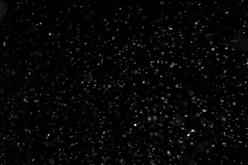 Falling real snowflakes, heavy snow