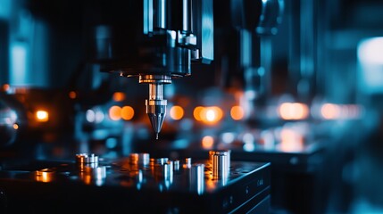 Precision machinery in a high-tech manufacturing facility