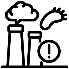 Carbon Footprint Icon