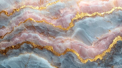 Obraz premium A pastel white marble background with thin gold veins creating a peaceful, refined aesthetic