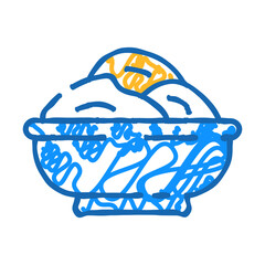 massage salt doodle icon sketch vector. massage salt sign. isolated symbol illustration