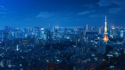 Obraz premium 都市の夜景