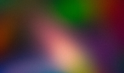 Vibrant green red blue purple magenta green color spots grainy gradient backdrop design background. Abstract soft colors gradient modern website header, web poster and banner