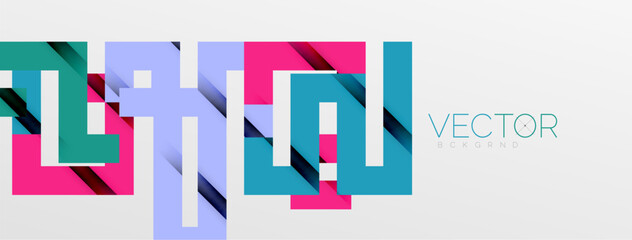 Color bend lines with shadow texture effect. Vector Illustration For Wallpaper, Banner, Background, Card, Book Illustration, landing page