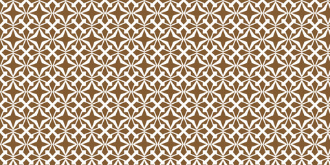 Brown abstract motif pattern with harmonious shapes. Brown batik pattern, suitable for traditional clothing motifs