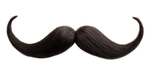 mustache on a transparent background