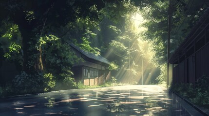 Fototapeta premium beautiful landscape theme