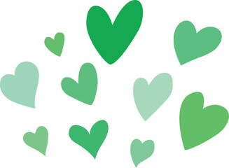 heart shaped green leaves