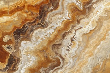 Obraz premium Abstract swirled pattern in warm beige, brown, and white tones.