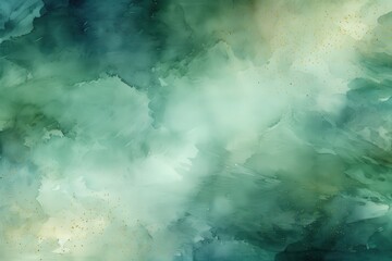 Obraz premium Abstract Green Watercolor Background