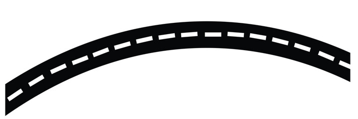 Road vector illustration isolated on white background.