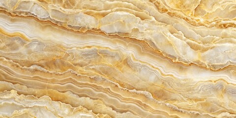 Naklejka premium Elevate your interiors with Honey Onyx Beige texture slabs, offering a refined, luxurious aesthetic that enhances home