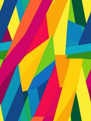 An eyecatching display of bold stripes dances across the canvas, sparking joy and wonder with every glance.