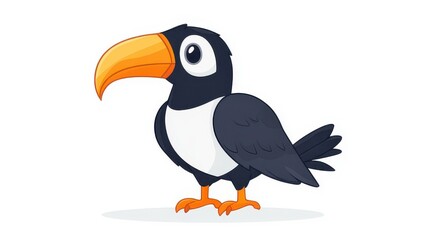 Naklejka premium Dive into the world of flatstyle hornbill art This guide is perfect for both new artists and seasoned creators alike.