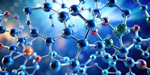 Molecule structure representing biology and chemistry concept, rendering, Molecule, biology, chemistry, science, organic