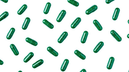 pills on a transparent background