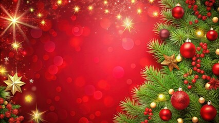 Obraz premium Vibrant Christmas red background perfect for festive holiday designs, festive, Christmas, red, background, holidays