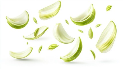 Obraz premium Floating Onion Layers Generative AI