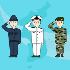 군인 국군의날 대한민국 육군 해군 공군 전쟁