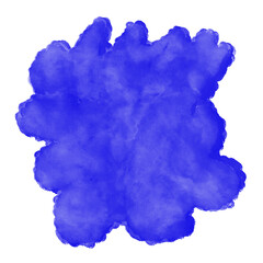 Blue Watercolour Shapes Decoration