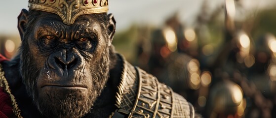 Obraz premium Majestic Gorilla Portrait in High Definition