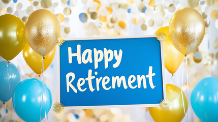 Festive Retirement Celebration with Balloons