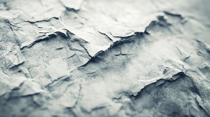 Close-up of textured, crumpled paper surface with intricate details and shadows.