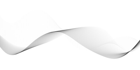 White background with black waves. Technology, digital, communication, science, music concept vector background.