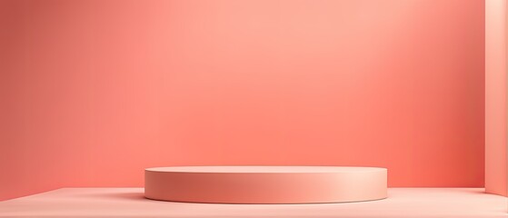 Pink Minimalist Product Display Stand