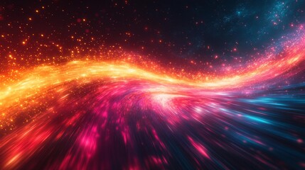 Fototapeta premium Abstract Flow of Cosmic Energy Generative AI